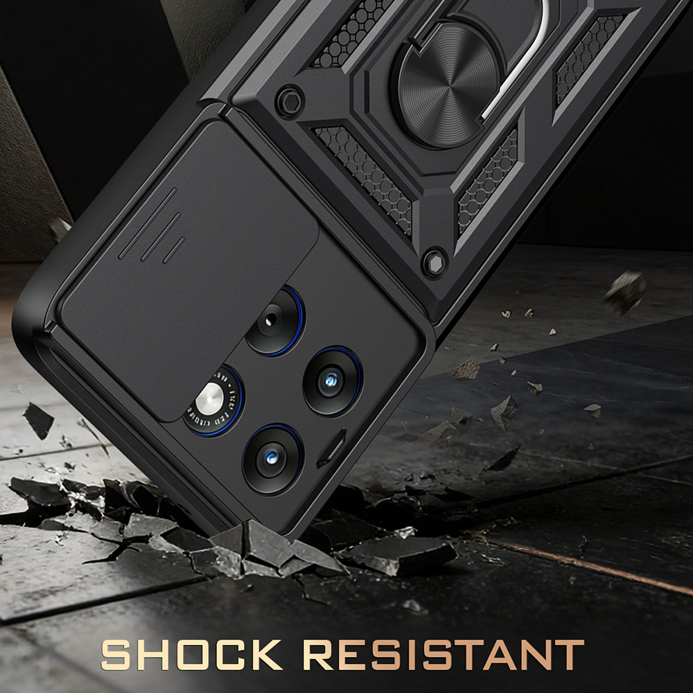 Case for Motorola Edge 70 Fusion, Techsuit, CamShield, Black