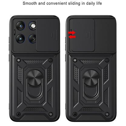 Puzdro pre Motorola Edge 70 Fusion, Techsuit, CamShield, Ružovo zlaté