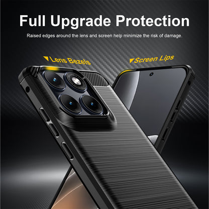 Case for Motorola Edge 70 Fusion, Techsuit, Carbon, Black