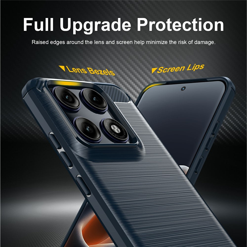 Obal na Motorola Edge 70 Pro, Techsuit, Karbón, Modrý