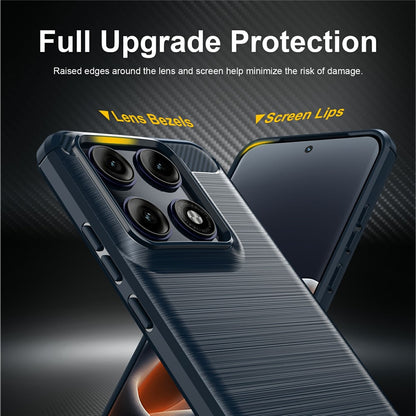 Obal na Motorola Edge 70 Pro, Techsuit, Karbón, Modrý