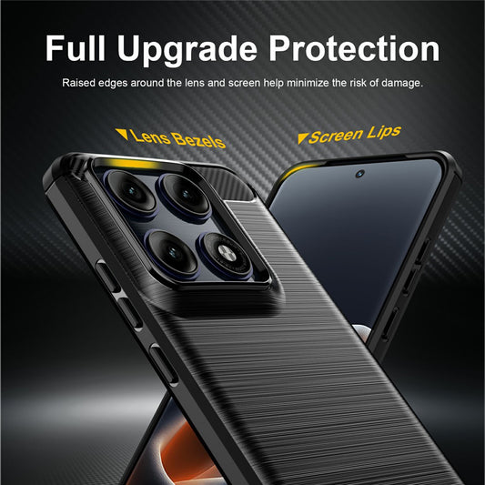 Puzdro pre Motorola Edge 70 Pro, Techsuit, Karbón, Čierne