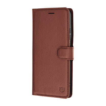 Puzdro pre Motorola Edge 70 Pro, Techsuit, kožené folio, hnedé