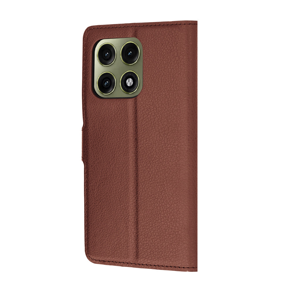 Puzdro pre Motorola Edge 70 Pro, Techsuit, kožené folio, hnedé