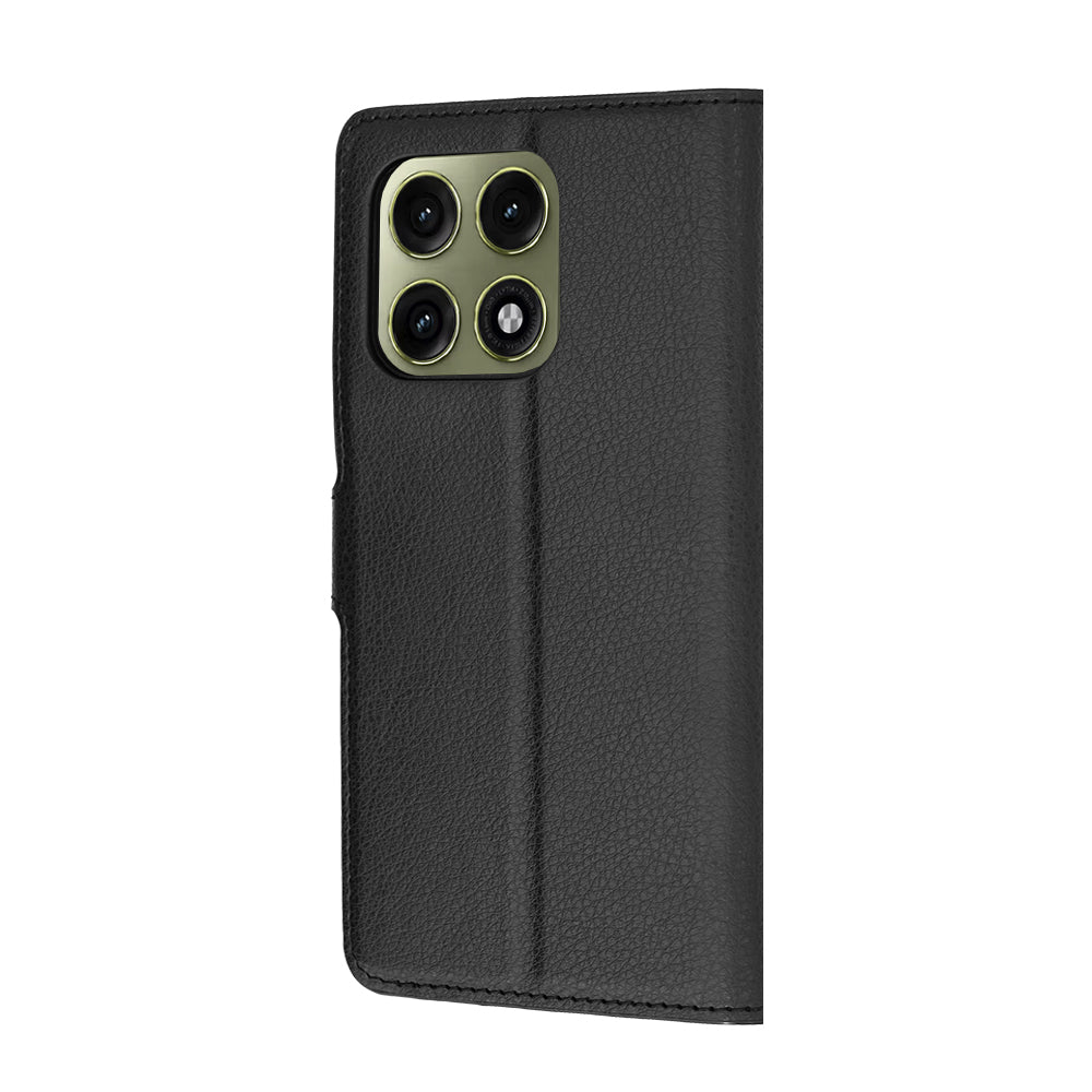 Puzdro pre Motorola Edge 70 Pro, Techsuit, kožené folio, čierne