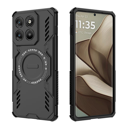 Puzdro pre Motorola Edge 70, Techsuit, ArmorMag, Čierne