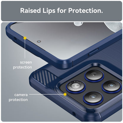 Puzdro pre Motorola Edge 70, Techsuit, Carbon, Modrá