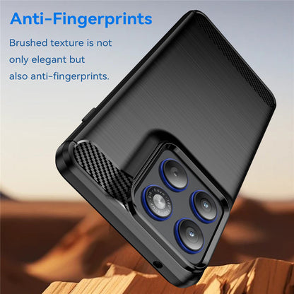 Puzdro pre Motorola Edge 70, Techsuit, Carbon, Čierne