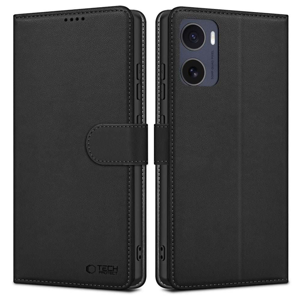 Puzdro pre Motorola Moto E15 / G05, Tech-Protect, Wallet, Čierne