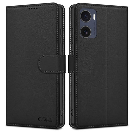 Puzdro pre Motorola Moto E15 / G05, Tech-Protect, Wallet, Čierne