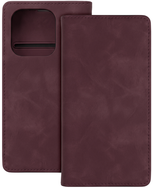 Puzdro pre Motorola Moto G34, OEM, Smart Suede, vínové