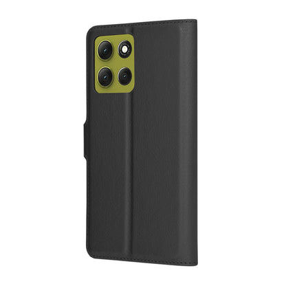 Obal na Motorola Moto G86, Techsuit, kožené folio, čierny