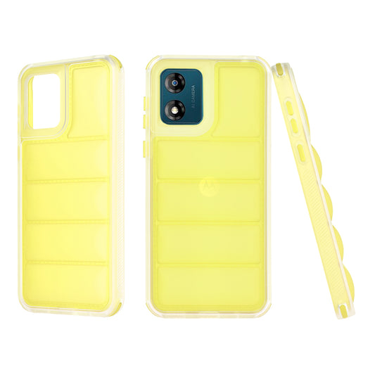 Puzdro pre Motorola Moto E13, Techsuit, Wave Shield, Žltá