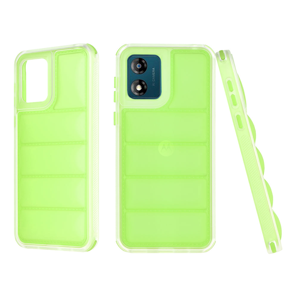 Puzdro pre Motorola Moto E13, Techsuit, Wave Shield, Zelené