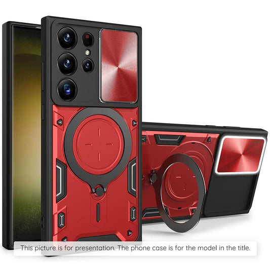 Puzdro pre Motorola Moto E15 / G05, Techsuit, CamGuard Pro, Červené