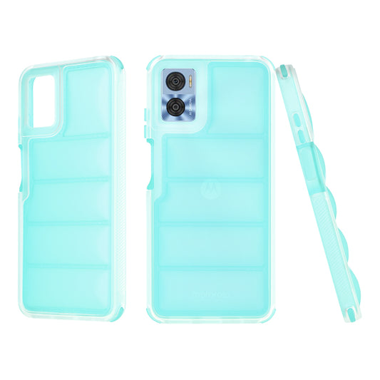 Puzdro pre Motorola Moto E22i / E22, Techsuit, Wave Shield, Tyrkysová