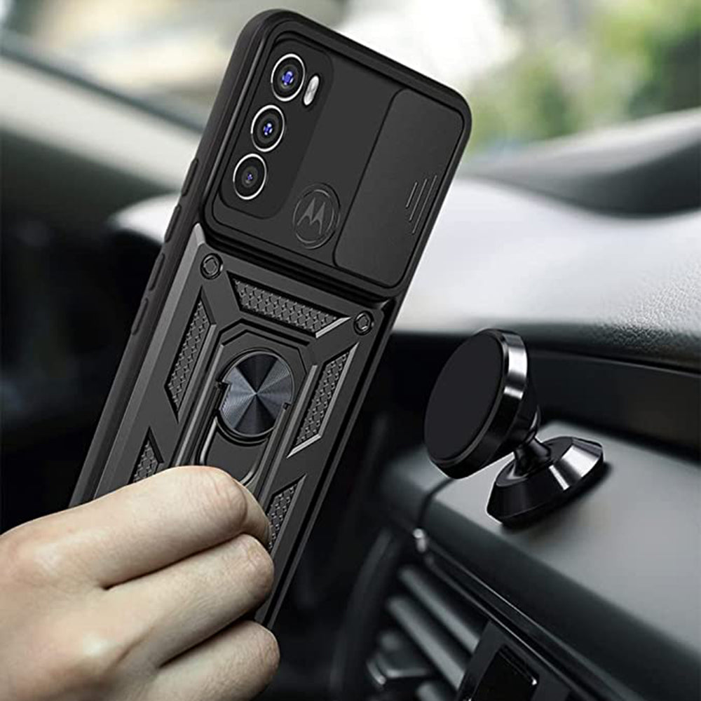 Puzdro pre Motorola Moto E40 / E30 / E20, Techsuit, CamShield, Čierne