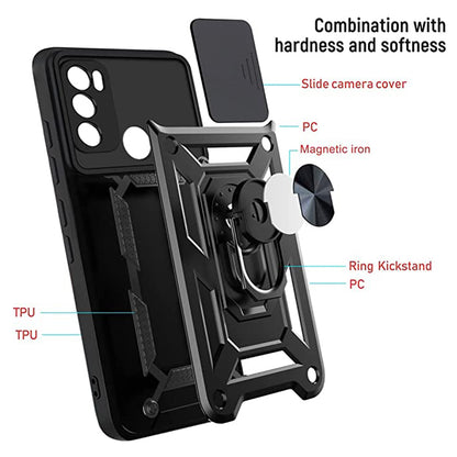 Puzdro pre Motorola Moto E40 / E30 / E20, Techsuit, CamShield, Čierne