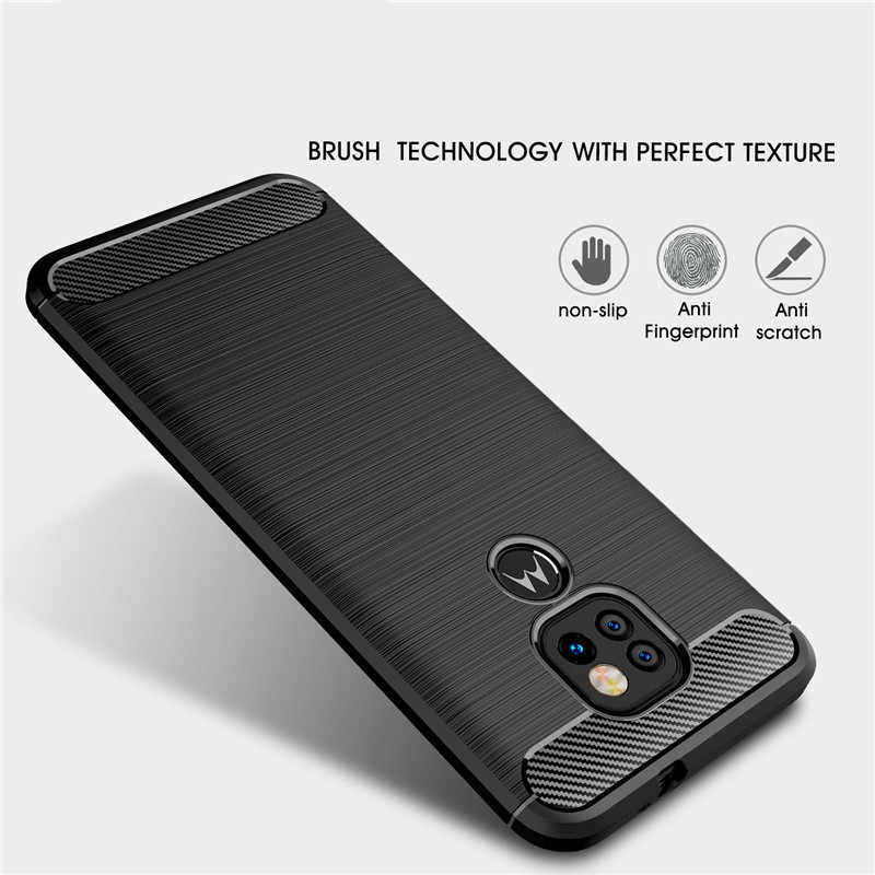 Puzdro pre Motorola Moto E7 Plus / G9 Play, Techsuit, Karbón, Čierne