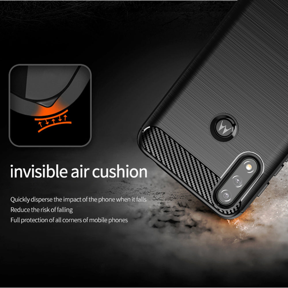 Case for Motorola Moto E7i Power / E7 Power, Techsuit, Carbon, Black
