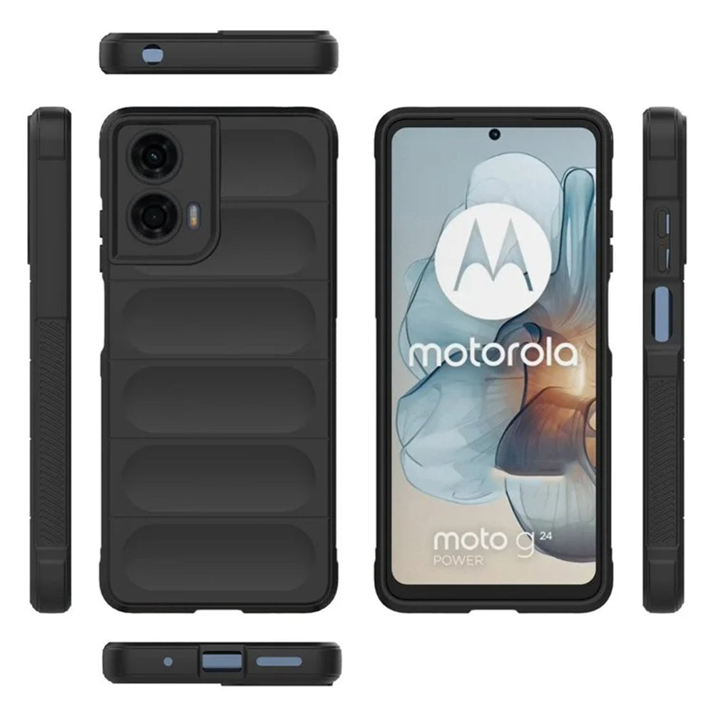 Puzdro pre Motorola Moto G04s / E14 / G04 / G24, Techsuit, Magic Shield, Čierne