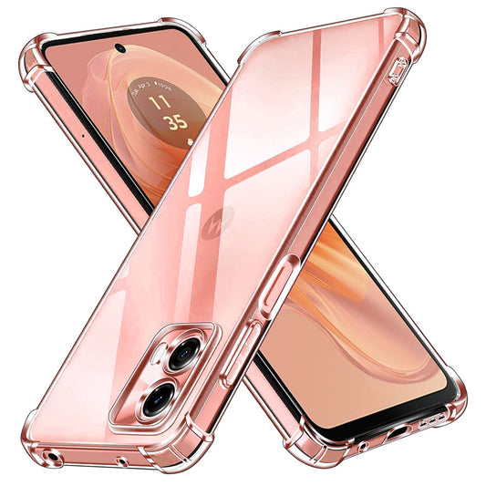Obal na Motorola Moto G04s / E14 / G04 / G24, Techsuit, nárazuvzdorný priehľadný, transparentný