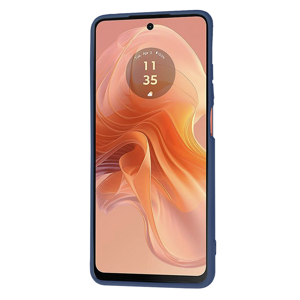 Puzdro pre Motorola Moto G04s / E14 / G04, Techsuit, SoftFlex, Námornícka modrá