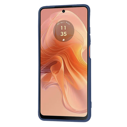 Puzdro pre Motorola Moto G04s / E14 / G04, Techsuit, SoftFlex, Námornícka modrá