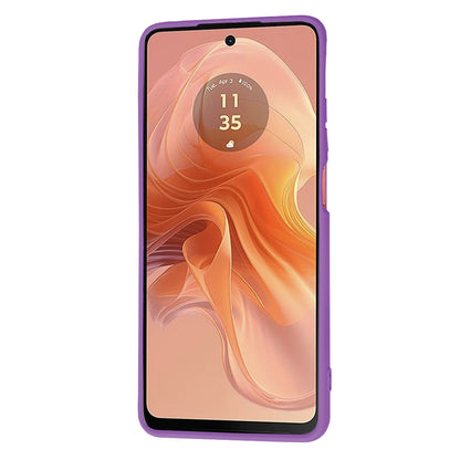 Puzdro pre Motorola Moto G04s / E14 / G04, Techsuit, SoftFlex, Fialové