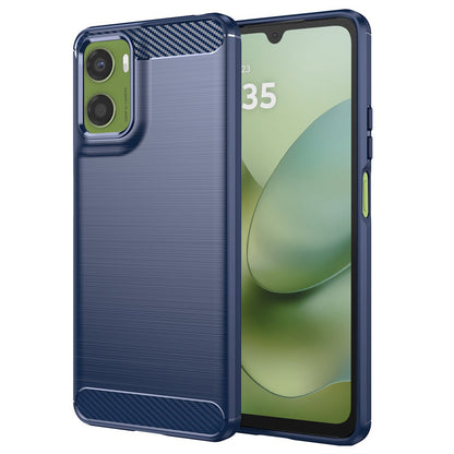 Puzdro pre Motorola Moto G06 Power / G06, Techsuit, Carbon, Modrá