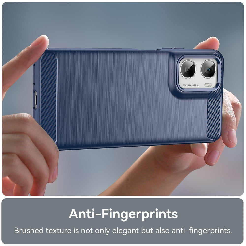 Puzdro pre Motorola Moto G06 Power / G06, Techsuit, Carbon, Modrá