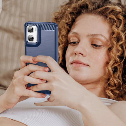 Puzdro pre Motorola Moto G06 Power / G06, Techsuit, Carbon, Modrá