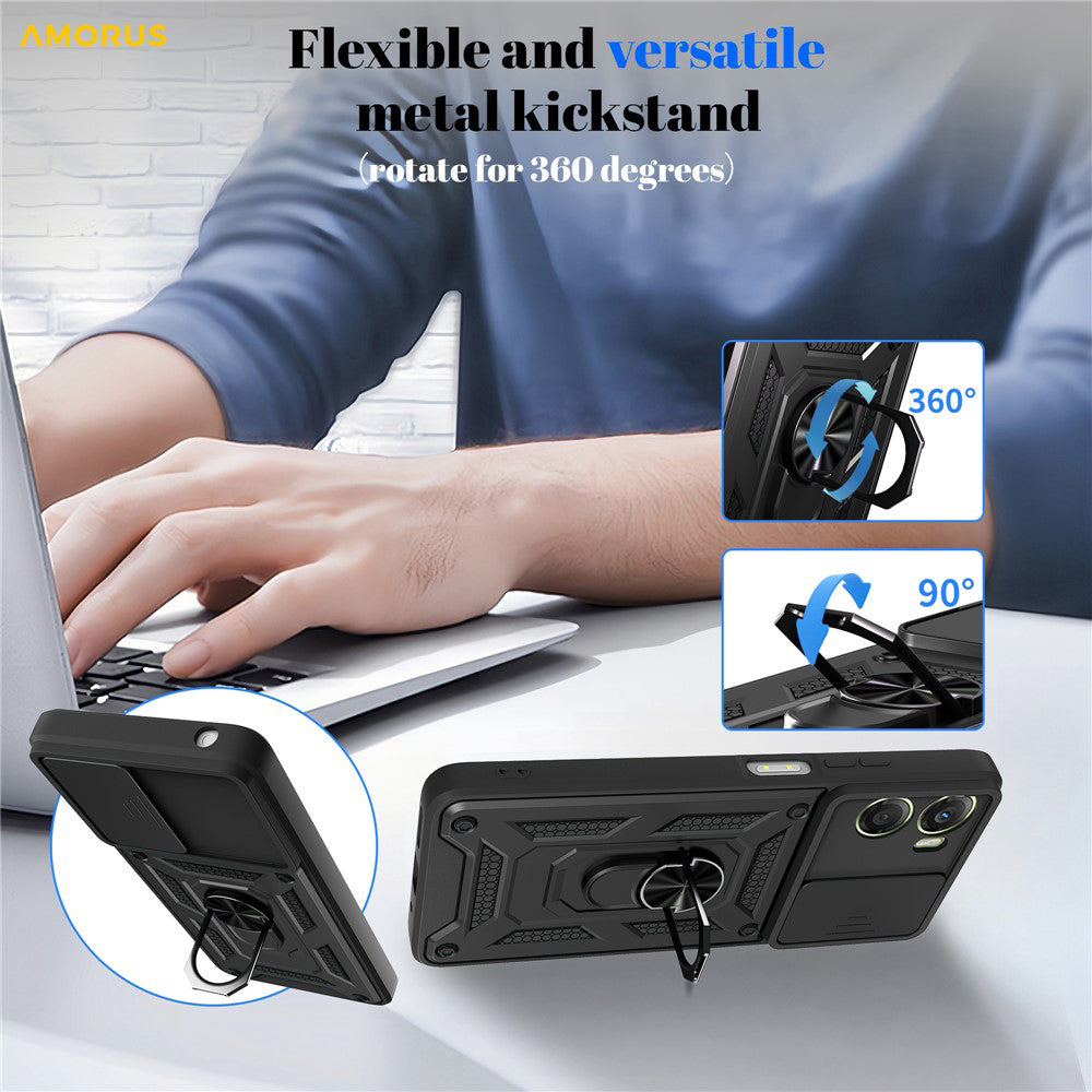 Puzdro pre Motorola Moto G06, Techsuit, CamShield, Ružovo Zlaté