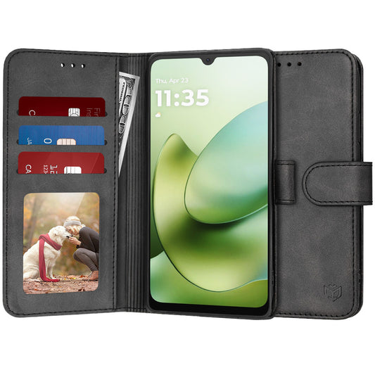 Puzdro pre Motorola Moto G06, Techsuit, Diary Book, čierne
