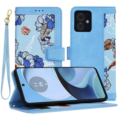 Case for Motorola Moto G14, Techsuit, FlipCraft, Blue