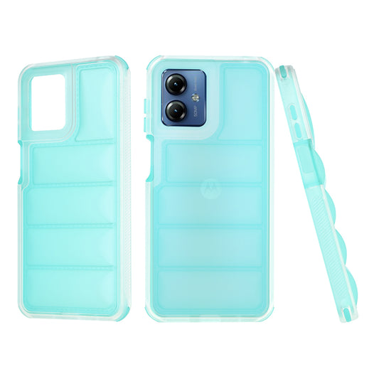 Obal na Motorola Moto G14, Techsuit, Wave Shield, Tyrkysový