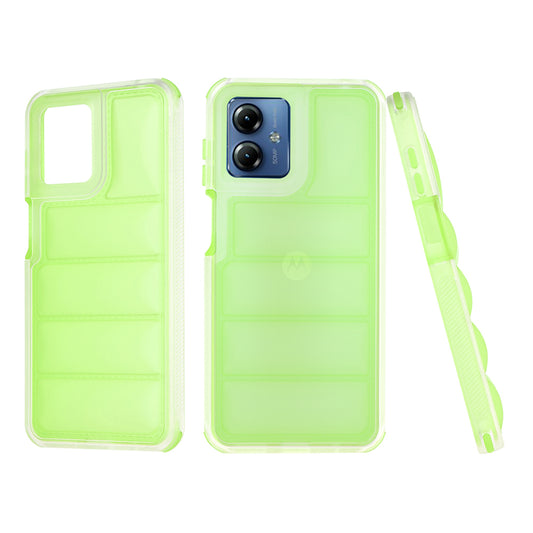 Obal na Motorola Moto G14, Techsuit, Wave Shield, zelený