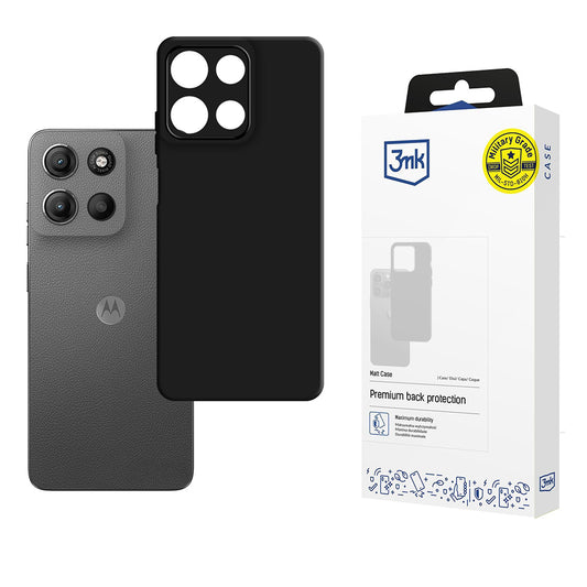 Puzdro pre Motorola Moto G15 / G15 Power, 3MK, Matná čierna