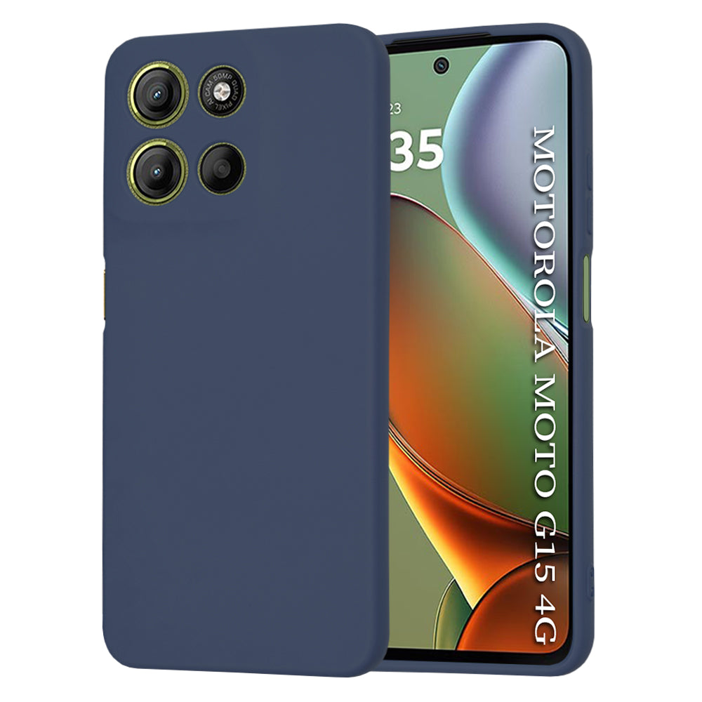 Obal na Motorola Moto G15 / G15 Power, Techsuit, SoftFlex, tmavomodrý