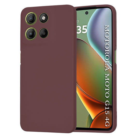 Puzdro pre Motorola Moto G15 / G15 Power, Techsuit, SoftFlex, Bordová