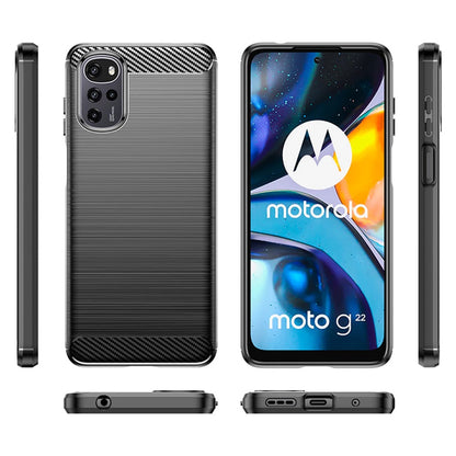 Obal na Motorola Moto G22, Techsuit, Karbón, Čierny