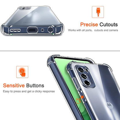 Case for Motorola Moto G31 / G41, Techsuit, Shockproof Clear, Transparent
