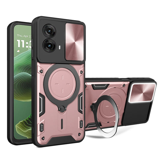 Puzdro pre Motorola Moto G35, Techsuit, CamGuard Pro, Ružovo zlaté