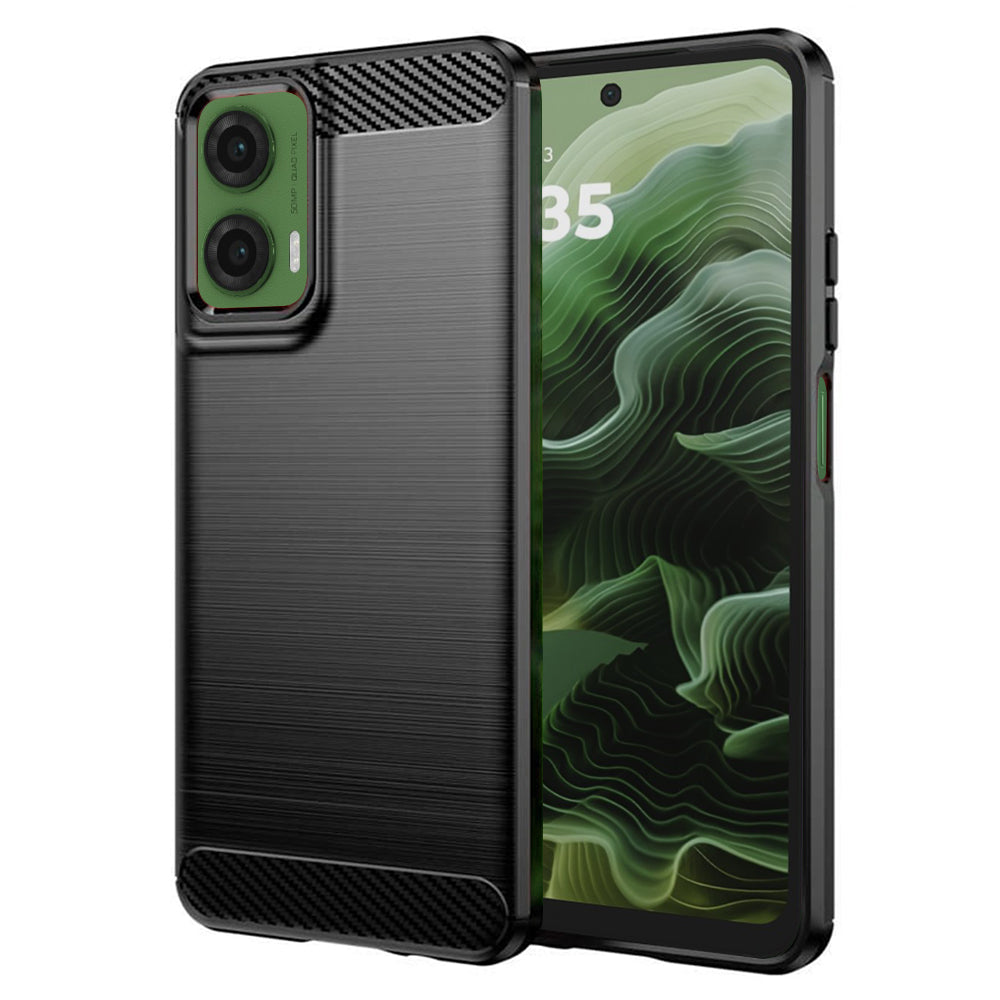 Puzdro pre Motorola Moto G35, Techsuit, Carbon, Čierne