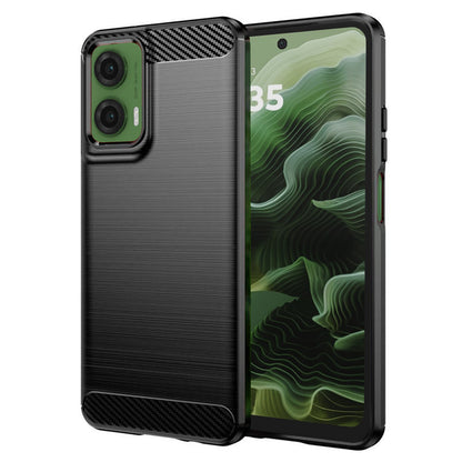 Puzdro pre Motorola Moto G35, Techsuit, Carbon, Čierne