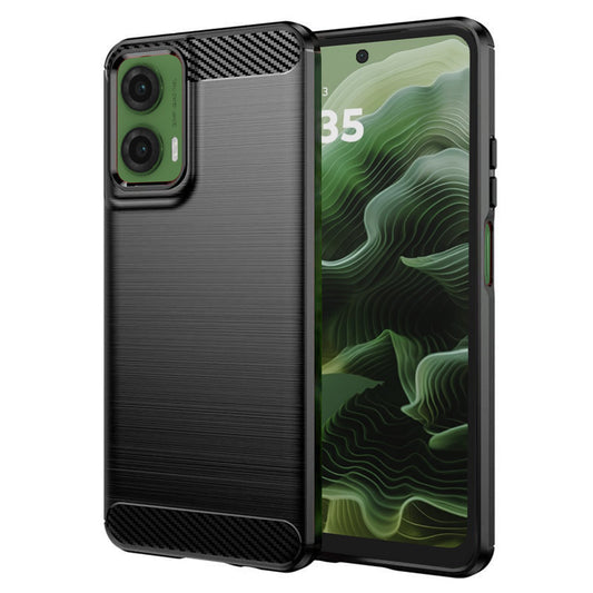 Puzdro pre Motorola Moto G35, Techsuit, Carbon, Čierne
