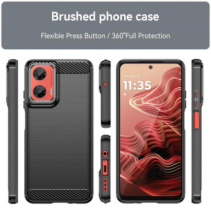 Puzdro pre Motorola Moto G35, Techsuit, Carbon, Čierne