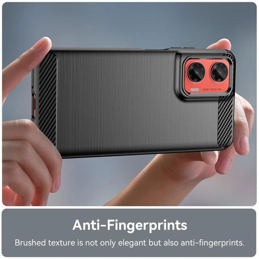 Puzdro pre Motorola Moto G35, Techsuit, Carbon, Čierne
