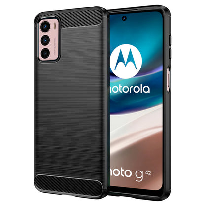 Puzdro pre Motorola Moto G42, Techsuit, Carbon, Čierne