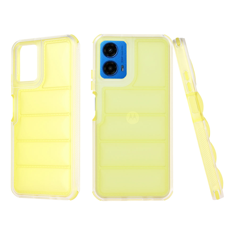 Puzdro pre Motorola Moto G45 / G34, Techsuit, Wave Shield, Žltá